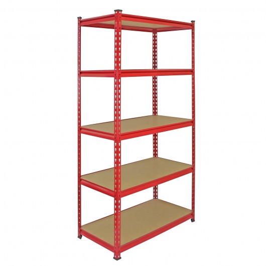 Qingtai QT6110 Powder Coated Rivet Warehouse shelving With 5 Layers