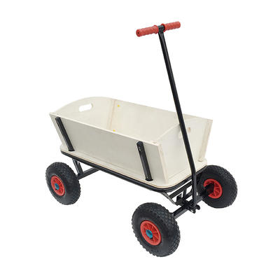 Qingtai QT5027 Wooden Wagon For Kids With Flexible Front & Amp