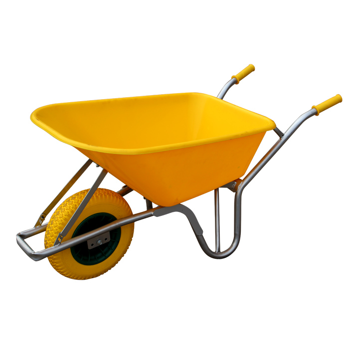 Qingtai QT0201 Plastic Tray Heavy Duty Wheelbarrow