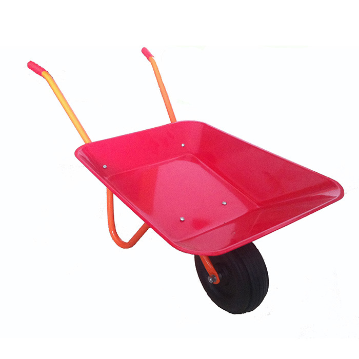 Qingtai QT1028 Powder Coated Toy Garden Wheelbarrow