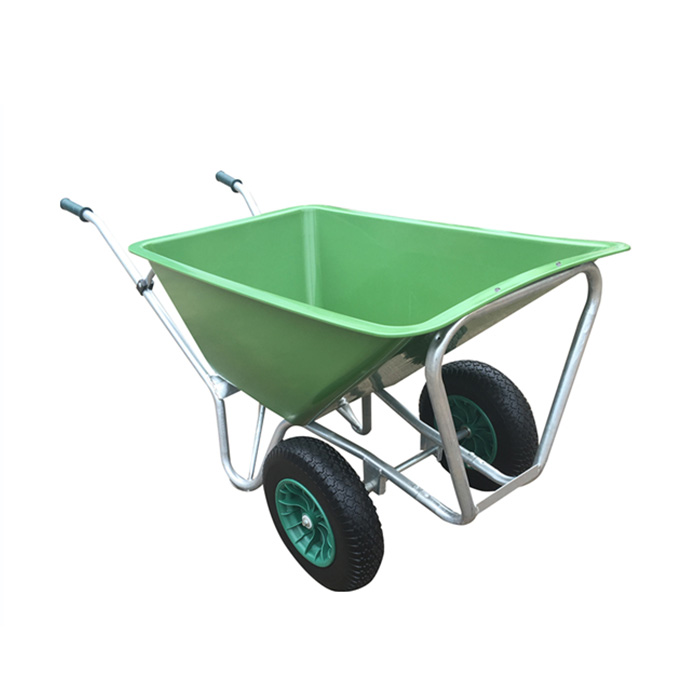 Qingtai QT1080 Plastic Tray One Wheel Heavy Duty Wheelbarrow