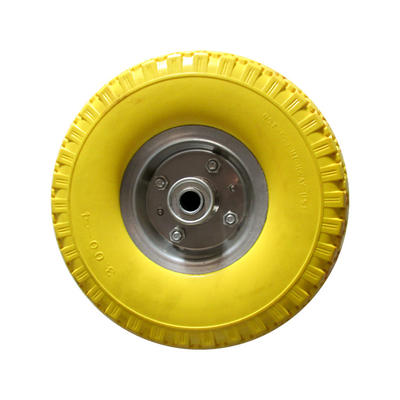 300-4 PU Wheel&pneumatic tire （iron rim）
